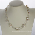 Snh 36inches Long White Freshwater Women Pearl Necklace